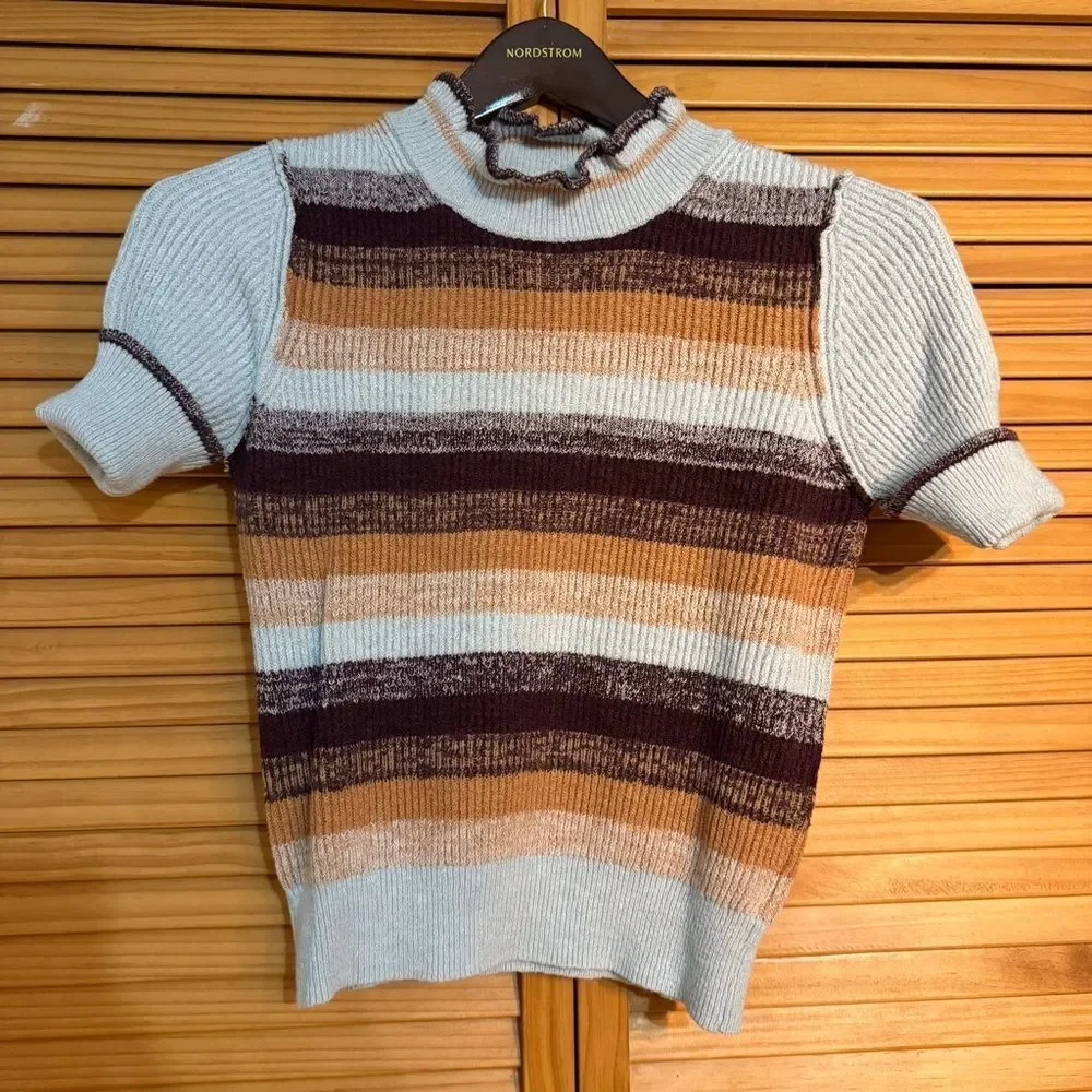Free People Multicolor Knit Sweater small